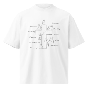 "clothe yourselves" organic oversized tee